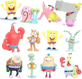 Figurka Figurky Spongebob 2,5-6 cm 12 ks