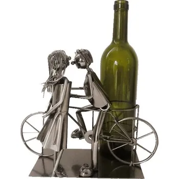 Stojan na víno Pár na kole stojan na víno 27 x 17 x 21,5 cm