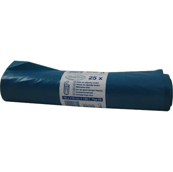 Pytle na odpadky Pytle na odpadky modré 70x110cm, 120 l, Typ 60 [25 ks]