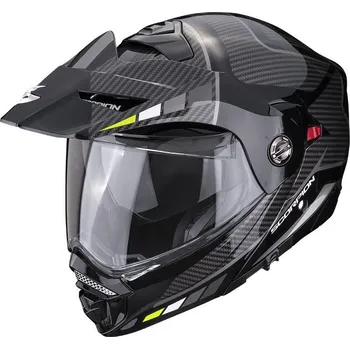Helma na motorku SCORPION přilba ADX-2 Camino black/silver/neon yellow - XL