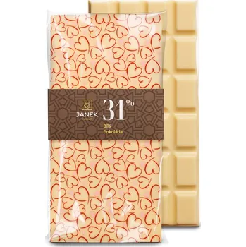 Čokoláda Bílá valentýnská čokoláda s potiskem