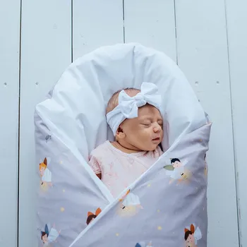 Zavinovačka Lily is sailing Péřová zavinovačka - Broučci bílá bavlna Velikost: 80 x 80 cm, Varianta: povlak zapínání na knoflíky