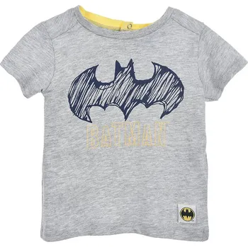 Chlapecké tričko SUN CITY Dětské tričko Batman / kojenecké tričko Batman 6M - 24M bavlna šedé Velikost: 12M (74cm)