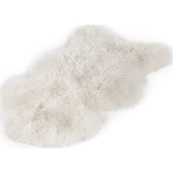 Koberec Ovčí kožešina 100% přírodní bílá 111-130 cm