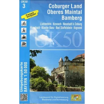 Coburger Land, Oberes Maintal, Bamberg 1 : 50 000 (UK50-3) - Landesamt für Denkmalpflege Hessen