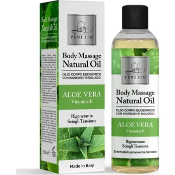 Pleťový olej Tělový masážní přírodní olej - Aloe vera, LADY VENEZIA 250ml