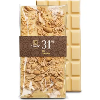 Cukrovinka Bílá čokoláda s arašídy