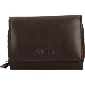 Peněženka Dámská kožená peněženka Lagen Stelna - tmavě hnědá