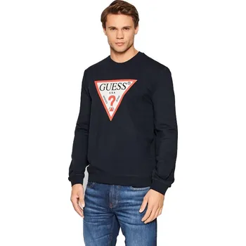 Pánská mikina GUESS PÁNSKÁ MIKINA AUDLEY CN FLEECE NAVY M2YQ37K6ZS1 G7V2 Velikost: L