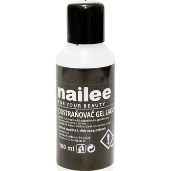 Odlakovač nehtů Nailee odstraňovač gel laku 100 ml