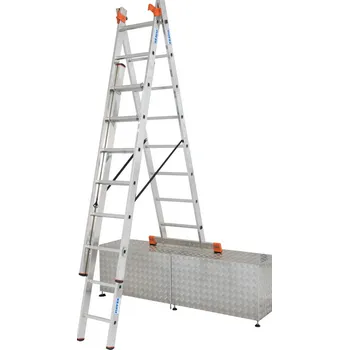 Žebřík Krause 129741 3x 8 příček