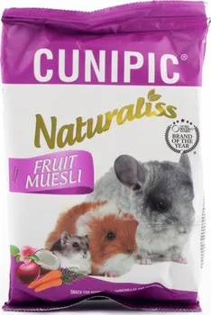 Krmivo pro hlodavce CUNIPIC Naturaliss Snack Fruit Muesli pro drobné savce 60 g
