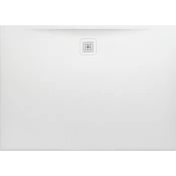 Sprchová vanička Laufen Pro - vanička obdélníková 140x100 s odtokem na delší straně, Marbond betonově šedá H2119540790001