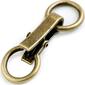 Ozdobné zapínání 21x60 mm, barva 3 staromosaz