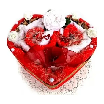 VER Textilní dort Srdce jednopatrový