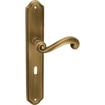 Dveřní kování MP KOVÁNÍ TI - CARLA - 704 Provedení: PZ (vložkový zámek), Povrch: OGS - bronz česaný mat, Rozteč: 72 mm