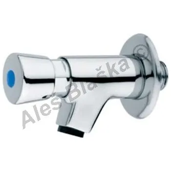 Vodovodní baterie Rubinetteria MCM International - Itálie | MCM 9003 S nástěnná umyvadlová samouzavírací baterie - časová ,tlačná, tlačítková - CHROM MCM.9003S