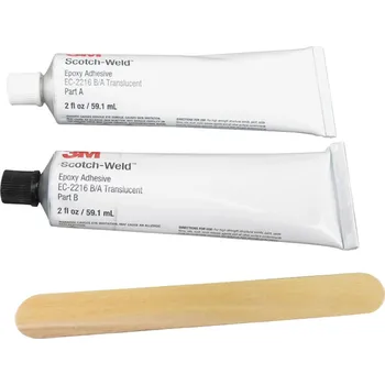 Průmyslové lepidlo 3M 2216 Epoxidové dvousložkové lepidlo Scotch-Weld, pružné, teplotně odolné i při velmi nízkých teplotách, 12 ml + 250 ml