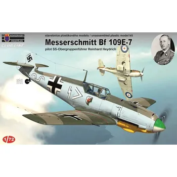 Plastikový model Kovozávody 1/72 Bf 109E-7 Reinhard Heydrich CLUB LINE