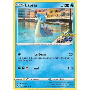 Sběratelská karetní hra Lapras 023/078 - Pokémon GO Typ karty: Holo