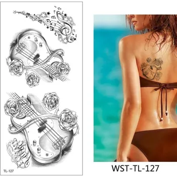 Odstranitelné tetování B-TOP Voděodolné dočasné tetování kytara WST-TL-127