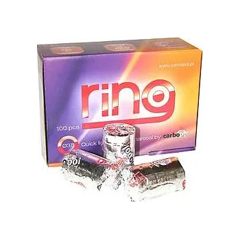 Čistič dýmky Carbopol Ring 38 mm samozapalovací uhlíky pro vodní dýmky