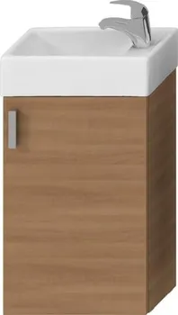 Koupelnový nábytek Jika PETIT Skříňka s umývátkem 40x23,5 cm, otvor vpravo, třešeň 4.5351.1.175.308.1