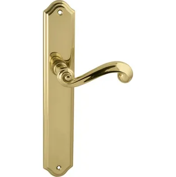 Dveřní kování MP KOVÁNÍ TI - CARLA - 704 Provedení: BB (pokojový klíč), Povrch: OLV - mosaz leštěná lesklá, Rozteč: 90 mm