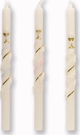 svíčka křestní č.4 modrá