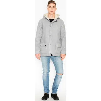 Pánský zimní kabát Pánský podzimní kabát V030 Grey Velikost: 2XL