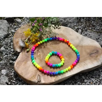 Náramek NEONIES KOSTKY - DOSPĚLÁCKÝ NEONOVÝ SET S UV EFEKTEM