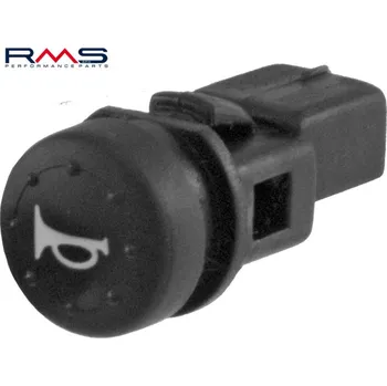 Tlačítko klaksonu RMS 246130060 kulaté černý