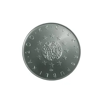 Česká mincovna U příležitosti předsednictví České republiky v Radě Evropské unie 200 Kč 2009 stříbrná mince Proof 13 g