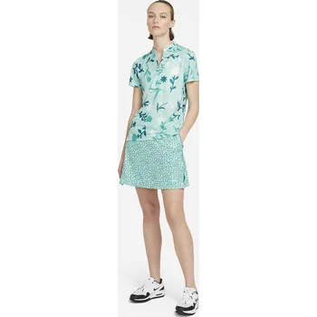 Dámské tričko Nike W polo Breathe Floral Print - světle modré: Dámské XS