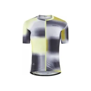 cyklistický dres CRAFT ADV Aero M tmavě šedá se žlutou 1910535-007541 M; Šedá dres + DÁREK DLE VÝBĚRU!