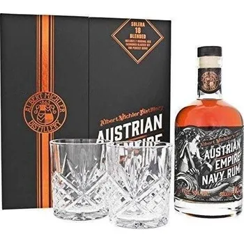 Rum Austrian Empire Navy Rum 18Y 0,7l 40% +2 sklo