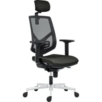 Židle kancelářská Skill 1750-SYN, hlavová opěrka, černá