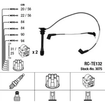 Zapalovací kabel Sada kabelů pro zapalování NGK 3075