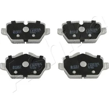 Brzdová destička Sada brzdových destiček, kotoučová brzda ASHIKA 51-00-0100