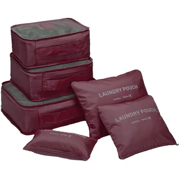 Příslušenství k zavazadlu Laundry Pouch Diniwell Travel sada cestovních organizéru do kufru 6 ks