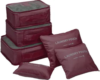 Příslušenství k zavazadlu Laundry Pouch Diniwell Travel sada cestovních organizéru do kufru 6 ks