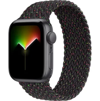 Příslušenství k chytrým hodinkám Nylonový pletený navlékací řemínek pro Apple Watch velikost XS Barva: Black unity, Velikost: 38/40/41/42mm, Typ: 101