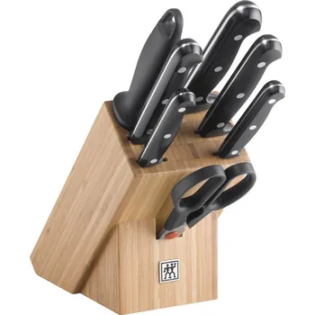 Kuchyňský nůž Zwilling Twin Chef bambusový blok s noži 8 ks, 34931-003