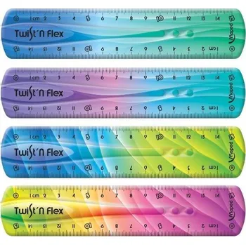 pravítka Pravítko Maped Twist´n Flex duhové - 15 cm