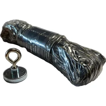 Zvedací magnet Supermagnet 40 kg + lano 15 m zelené