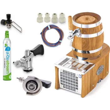 Chladicí zařízení na pivo LINDR.CZ Sestava Soudek 20 2x naražeč tlakování sodastream