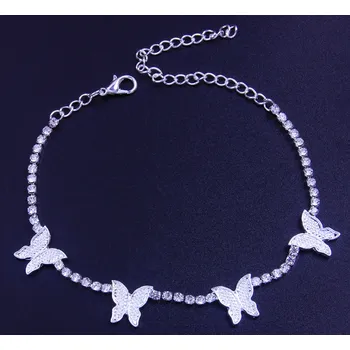 Řetízek B-TOP Dámský řetízek na nohu s motýlky