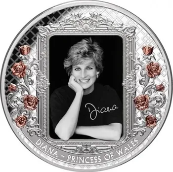 Tokelau Stříbrná mince Princezna Diana z Walesu 2022 Proof 5 oz