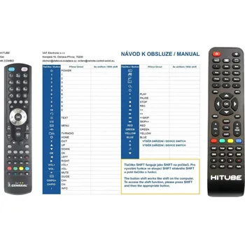 Dálkový ovladač General HITUBE 4K UHD Combo - náhradní dálkový ovladač