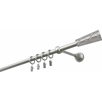 Garnýž kovová 130 cm jednořadá 19 Trapezium satina